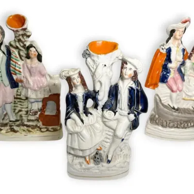 Antique Staffordshire Porcelain Figures