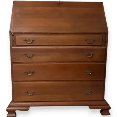 Mobry-Mills Solid Cherry Secretary Slant Desk