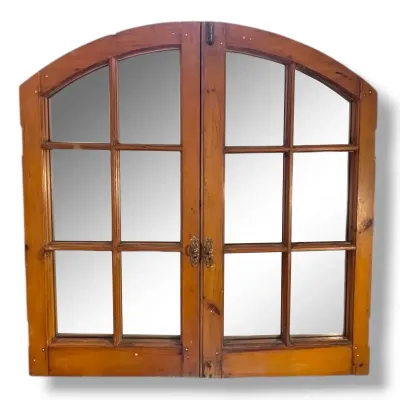 Rustic Farmhouse Kate & Laurel Boldmere Windowpane Accent Mirror