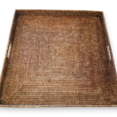 Large Woven Square Tray 25" X 25"