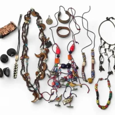 Beaded Wood & Shell Jewelry