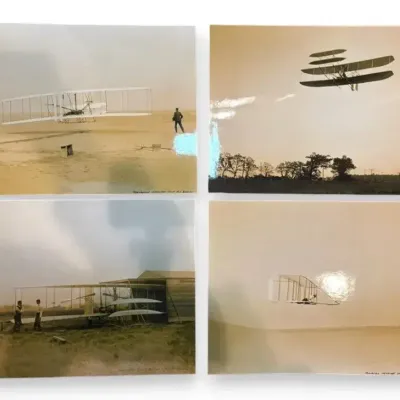 Restored Photographs - Wright Brothers First Flight 