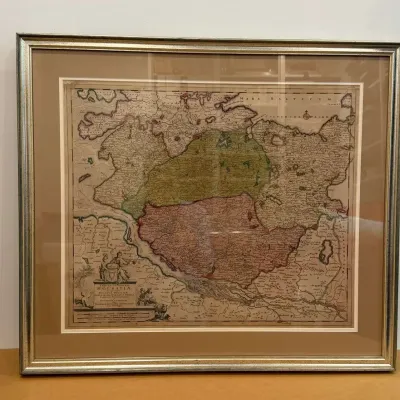 Map of Alsatia (Alsace), Germany – 1673 Style Reproduction Print