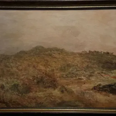 Landscape Watercolor by William Widgery – Framed Artwork