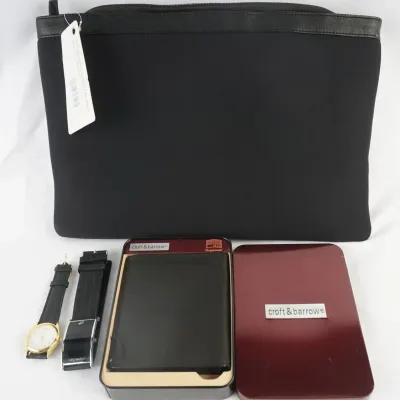 Croft & Barrow Organizer, Watches & Black Portfolio Bag