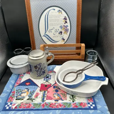 BY220 Goebel Beer Stein, Corning Ware. Wizard Jar Wrench & More!
