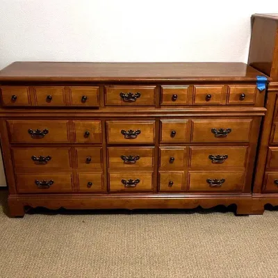 BY310 9 Drawer Solid Maple Dresser