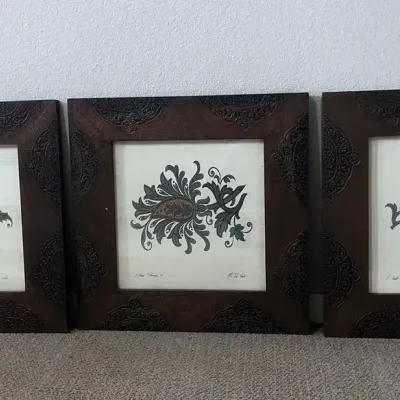 BY305 3 Framed Art prints By M. De Vede