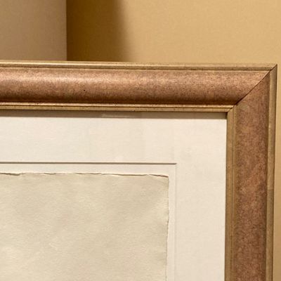 LOT 161: Framed Block Print / Stamp Wall Hanging Signed by Artist and Numbered 8/74
