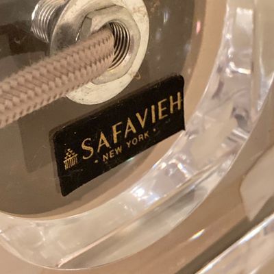 LOT 69: Pair of Safavieh New York Chevron Stripe Table Lamps