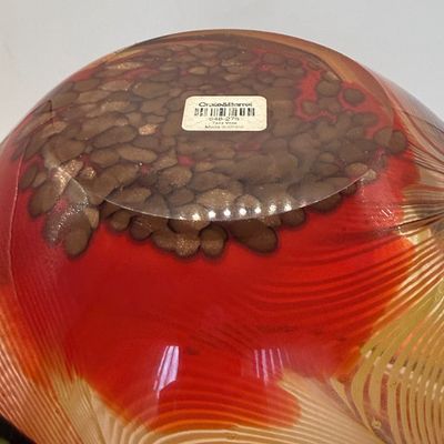 LOT 52: Art Glass Taza Vase from Crate & Barrel