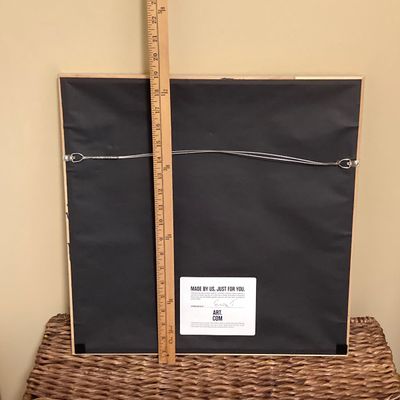 LOT 76: Wicker Storage Chest with Pair of Wall Hangings - Nautical Oil Painting and More