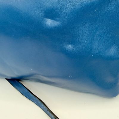 LOT 50: Blue Coach Leather Purse/Handbag with Strap
