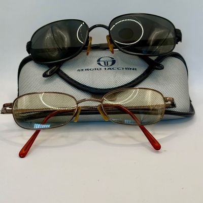 LOT 54: Brooks Brother Sunglasses & Eyeglasses w/Cases, Sergio Tacchini Sunglasses & Eyeglasses with More