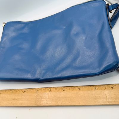 LOT 50: Blue Coach Leather Purse/Handbag with Strap