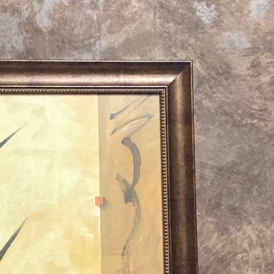 LOT 80: Framed "Sancturary" by Don Li-Leger - Iris Floral Abstract