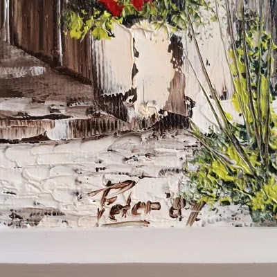 LOT 63L: Peter Van Wel Signed Painting with COA