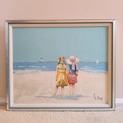 LOT 47L: Shallow Signed Oil Painting