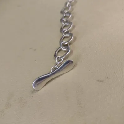 RLM Studio Sterling Silver Necklace with Toggle Clasp- Approx Weight 35 Grams, 18" Long, (#6)