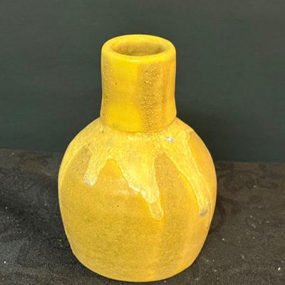 LOT 54: Studio Pottery Vase. Bottle, Crock and Bowl