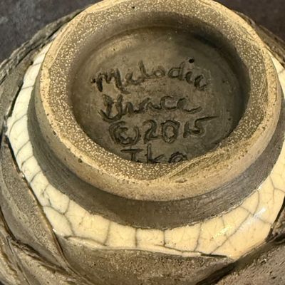 LOT 52: Whimsical Collection of Monochromatic Studio Art Pottery Including 2 Animal Hooded Figures and Vases Some Pieces are Signed