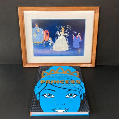 LOT 60: Disneyana - Snow White and Cinderella Collection of Framed Art and Books