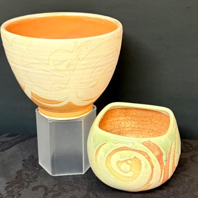 LOT 51: Collection Studio Art Pottery Vases of Various Sizes and Shapes Including Signed Pieces