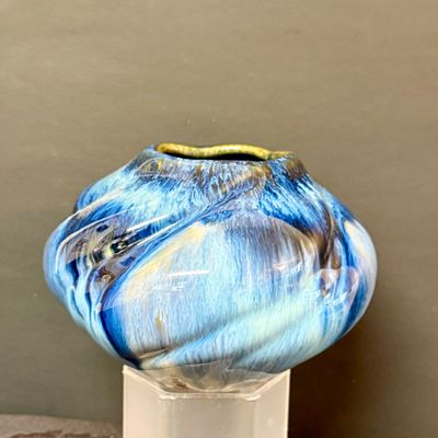 LOT 45: Collection of 3 Glazed Art Pottery Vases
