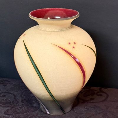 LOT 51: Collection Studio Art Pottery Vases of Various Sizes and Shapes Including Signed Pieces