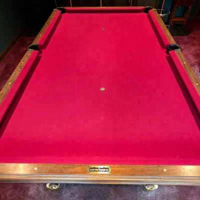 Sale Photo Thumbnail #155: 102" long x 56" wide
Red Felt
Nice condition , gently used

Pickup Details
Once your purchase is complete, you'll receive the pick-up address along with your scheduled pick-up instructions. Feel free to reach us at 708-362-1512 or 708-362-1510.

PLEASE NO