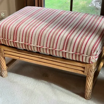Sale Photo Thumbnail #44: Taupe, cream, and raspberry colored stripes
16" tall x 27" wide x 20" deep

Pickup Details
Once your purchase is complete, you'll receive the pick-up address along with your scheduled pick-up instructions. Feel free to reach us at 708-362-1512 or 708-362-