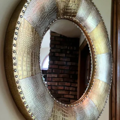 Sale Photo Thumbnail #21: Silver and Gold Finish
32" round x 2.5" deep

Pickup Details
Once your purchase is complete, you'll receive the pick-up address along with your scheduled pick-up instructions. Feel free to reach us at 708-362-1512 or 708-362-1510.

PLEASE NOTE: You are we
