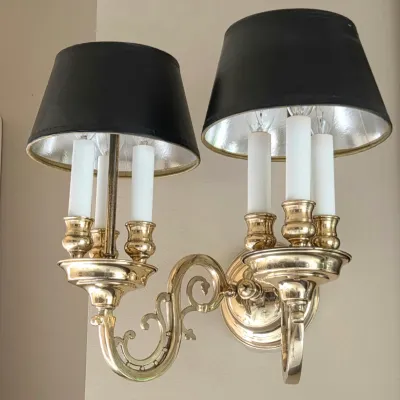 Sale Photo Thumbnail #331: 6 Lights on Each Sconce
Black Shade with Silver Lining
14.5" long x 14" wide x 10" deep

Pickup Details
Once your purchase is complete, you'll receive the pick-up address along with your scheduled pick-up instructions. Feel free to reach us at 708-362-151