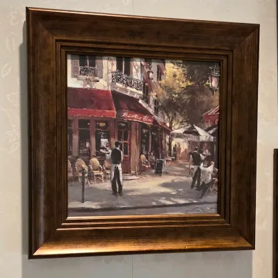 Sale Photo Thumbnail #136: European Cafe
16.5" x 16.5"

Pickup Details
Once your purchase is complete, you'll receive the pick-up address along with your scheduled pick-up instructions. Feel free to reach us at 708-362-1512 or 708-362-1510.

PLEASE NOTE: You are welcome to browse a