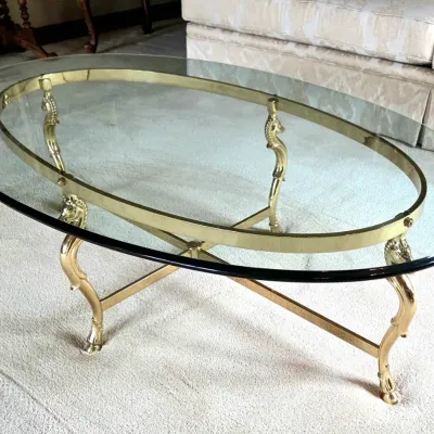 Sale Photo Thumbnail #321: Solid Brass Base
Seahorse Legs
51" long x 32" wide x 16" deep

Pickup Details
Once your purchase is complete, you'll receive the pick-up address along with your scheduled pick-up instructions. Feel free to reach us at 708-362-1512 or 708-362-1510.

PLEASE