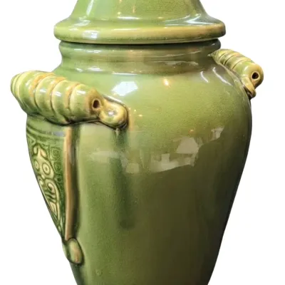 Sale Photo Thumbnail #41: Moss Green Urn Vase
Includes Tassel
18" tall x 10" wide

Pickup Details
Once your purchase is complete, you'll receive the pick-up address along with your scheduled pick-up instructions. Feel free to reach us at 708-362-1512 or 708-362-1510.

PLEASE NOTE: