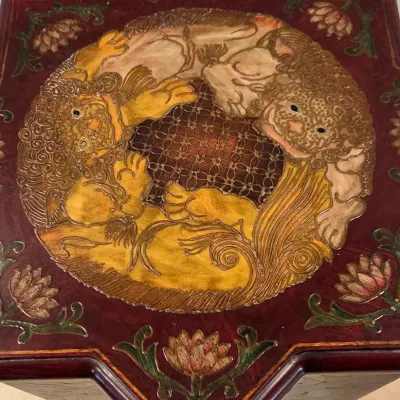 Sale Photo Thumbnail #285: Lotus and Foo Dog Motif
Star Shape
Removable Lid for Storage
23" tall x 22" wide

Pickup Details
Once your purchase is complete, you'll receive the pick-up address along with your scheduled pick-up instructions. Feel free to reach us at 708-362-1512 or 70