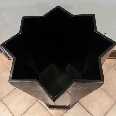 Sale Photo Thumbnail #286: Lotus and Foo Dog Motif
Star Shape
Removable Lid for Storage
23" tall x 22" wide

Pickup Details
Once your purchase is complete, you'll receive the pick-up address along with your scheduled pick-up instructions. Feel free to reach us at 708-362-1512 or 70