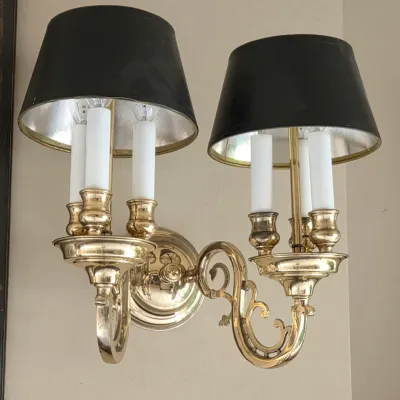Sale Photo Thumbnail #330: 6 Lights on Each Sconce
Black Shade with Silver Lining
14.5" long x 14" wide x 10" deep

Pickup Details
Once your purchase is complete, you'll receive the pick-up address along with your scheduled pick-up instructions. Feel free to reach us at 708-362-151