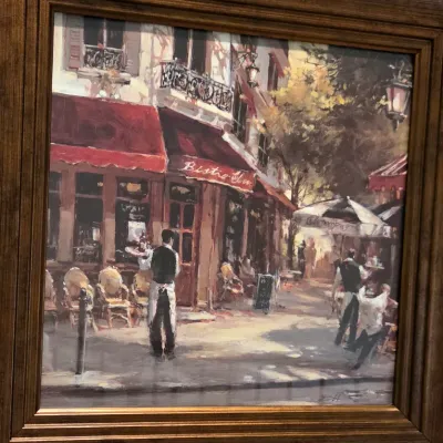 Sale Photo Thumbnail #137: European Cafe
16.5" x 16.5"

Pickup Details
Once your purchase is complete, you'll receive the pick-up address along with your scheduled pick-up instructions. Feel free to reach us at 708-362-1512 or 708-362-1510.

PLEASE NOTE: You are welcome to browse a