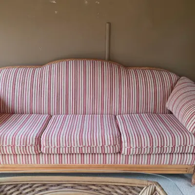 Sale Photo Thumbnail #23: Cream/Taupe/Raspberry Colored Stripes
87" long x 40" tall

Pickup Details
Once your purchase is complete, you'll receive the pick-up address along with your scheduled pick-up instructions. Feel free to reach us at 708-362-1512 or 708-362-1510.

PLEASE NOT