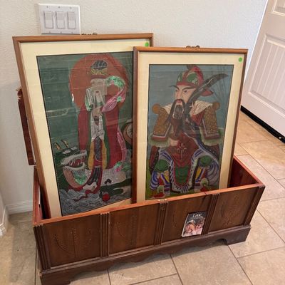 Artwork, lane cedar chest