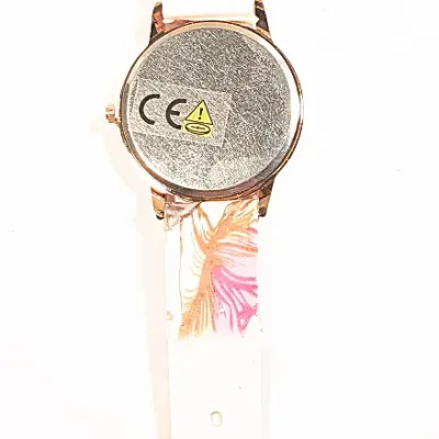Sale Photo Thumbnail #25: PINK & GREEN FLOWER WATCH with  Luminescent Watch Hands-BAND: (9½" Rubber) DIAL: (Round, ROSE GOLD  1½" Diam.) BRAND: (Geneva) BATTERY: Button 20 mm  *EXTRA BATTERY INCL.*
ALL ITEMS SHIPPED FREE