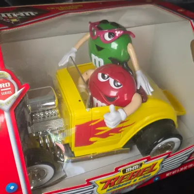 M&M's Rebel Without A Clue Hot Rod Candy Dispenser 2003