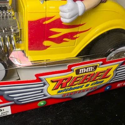 M&M's Rebel Without A Clue Hot Rod Candy Dispenser 2003