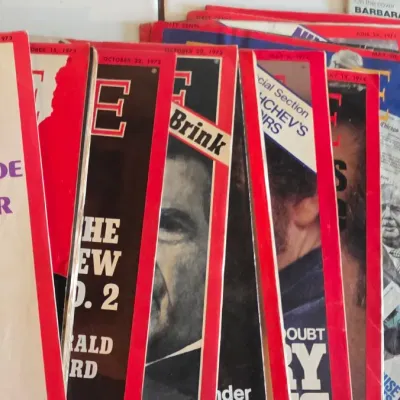 Vintage TIME Magazine Bundle 1970s Marilyn Monroe Nixon History Lot