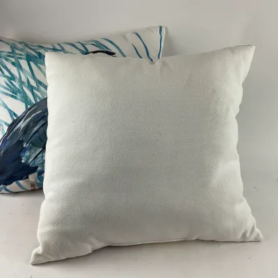 988 Pair of Tara Cunard Coastal Throw Pillows – Heron & Blue Crab