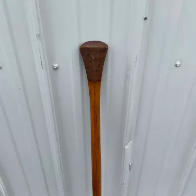 980 Vintage Hand-Painted "Authur" Wooden Canoe Paddle – Battalion 72