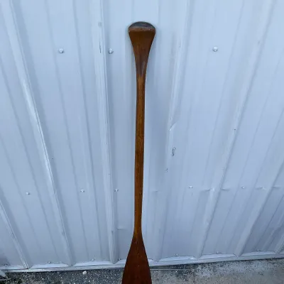 969 Vintage Wooden Beavertail Canoe Paddle – 55"