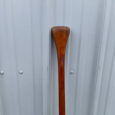 972 Teal Paddle Cherry Wood Beaver Tail Canoe Paddle – 60.5"